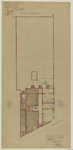 214810 Plattegrond voor een kantoor met woonhuis van de Levensverzekeringsmaatschappij Piëtas (Burgstraat 66) te ...